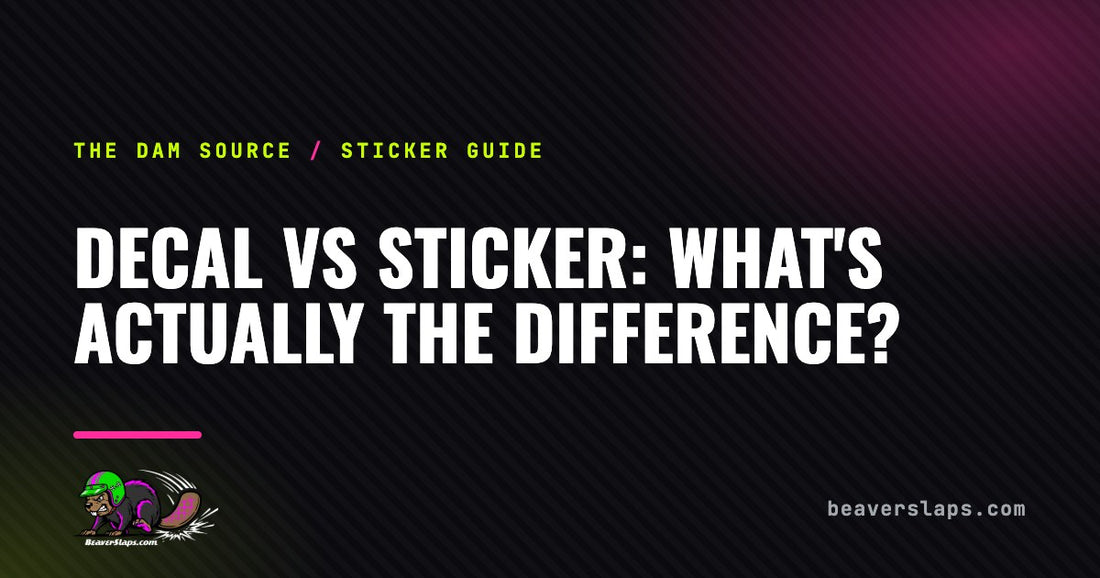 Decal vs Sticker: What's Actually the Difference? | The Dam Source by Beaver Slaps