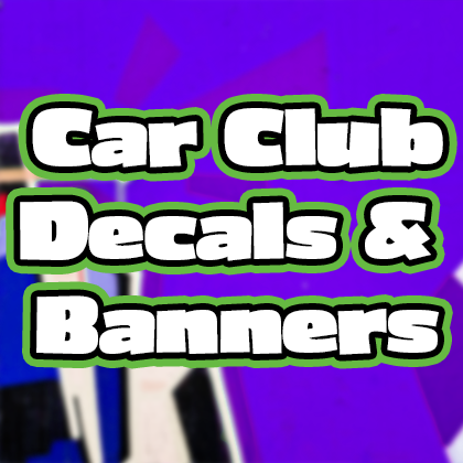 Car Club Decals & Windshield Banners