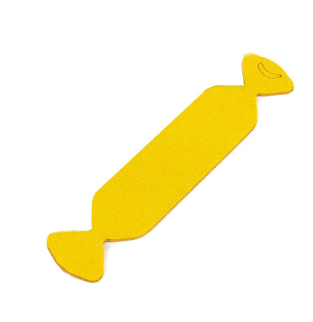 Yellow felt banana buffer applicator