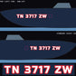 Boat registration numbers TN 3717 ZW, white with red outline, port and starboard